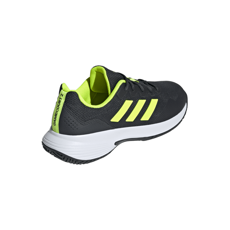 Tenis-adidas-para-hombre-Gamecourt-2-M-para-tenis-color-gris.-Par-Laterales