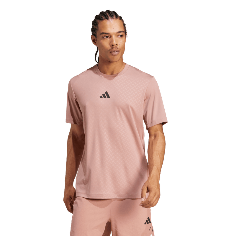 Adidas Power 3S Tee Camiseta Manga Corta beige de hombre para