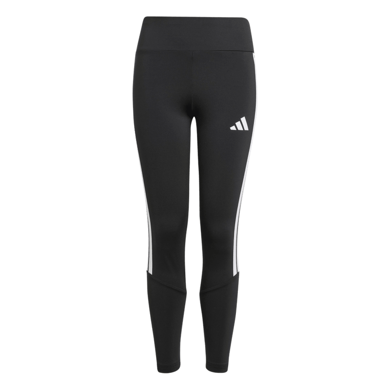 Licra-adidas-para-niña-Jg-Tr-Es-3S-Leg-para-entrenamiento-color-negro.-Frontal-Sobre-Modelo