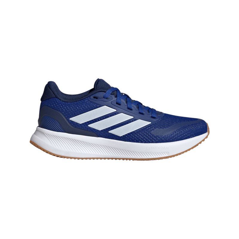 Tenis-adidas-para-niño-Runfalcon-5-J-para-correr-color-azul.-Lateral-Externa-Derecha
