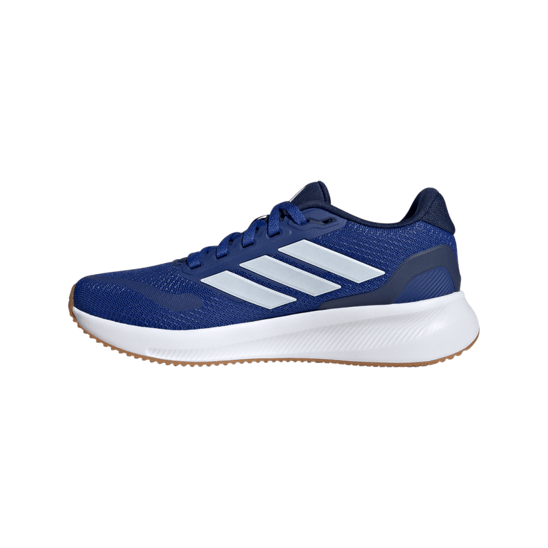 Tenis-adidas-para-niño-Runfalcon-5-J-para-correr-color-azul.-Suela