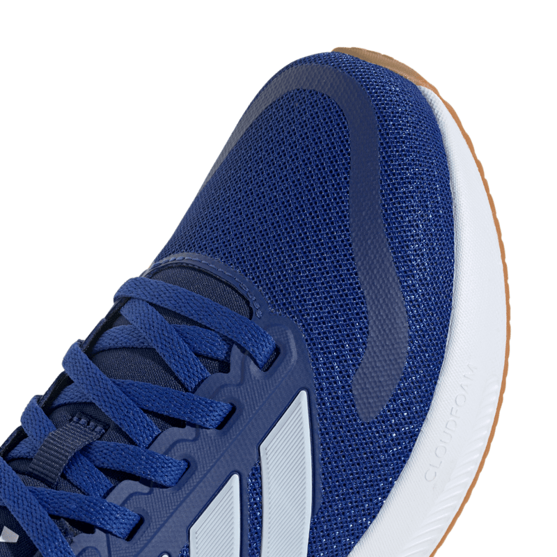 Tenis-adidas-para-niño-Runfalcon-5-J-para-correr-color-azul.-Detalle-2