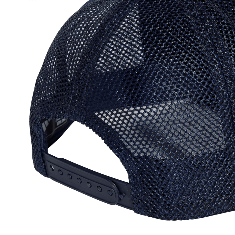 Gorra-adidas-unisex-Snap-Truck-Cap-para-moda-color-blanco.-Detalle-2