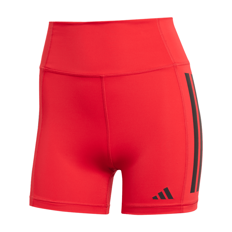 Licra-adidas-para-mujer-Opt-3S-1-4-para-entrenamiento-color-rojo.-Frontal-Sobre-Modelo