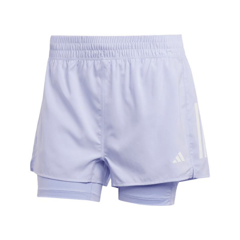 Pantaloneta-adidas-para-mujer-Otr-B-S-2In1-W-para-correr-color-naranja.-Frontal-Sobre-Modelo