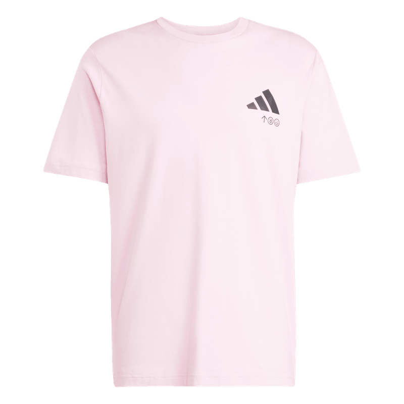 Camiseta-Manga-Corta-adidas-para-hombre-M-L-Verb-Fos-T-para-moda-color-rosado.-Frontal-Sobre-Modelo