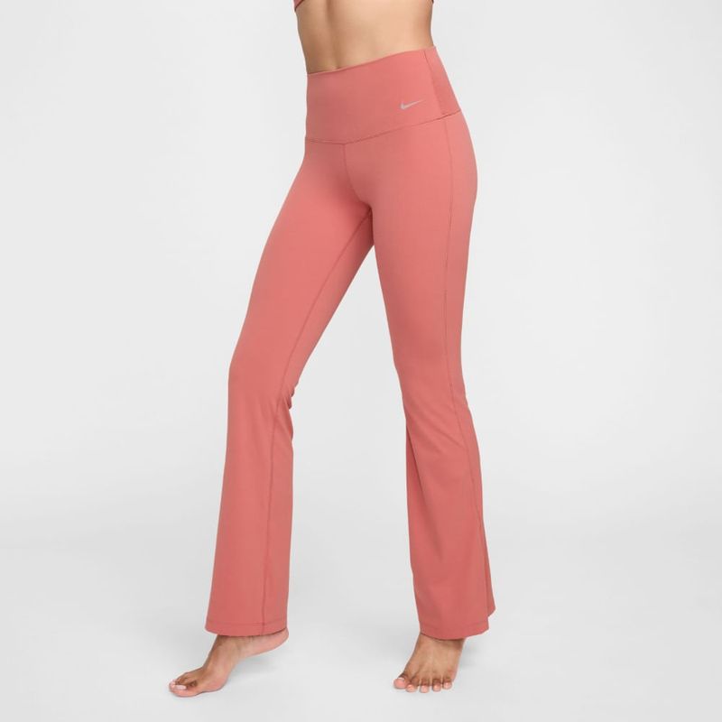 Pantalon-nike-para-mujer-W-Nk-Df-Zenvy-Hr-Flare-para-entrenamiento-color-rosado.-Reverso-Sobre-Modelo