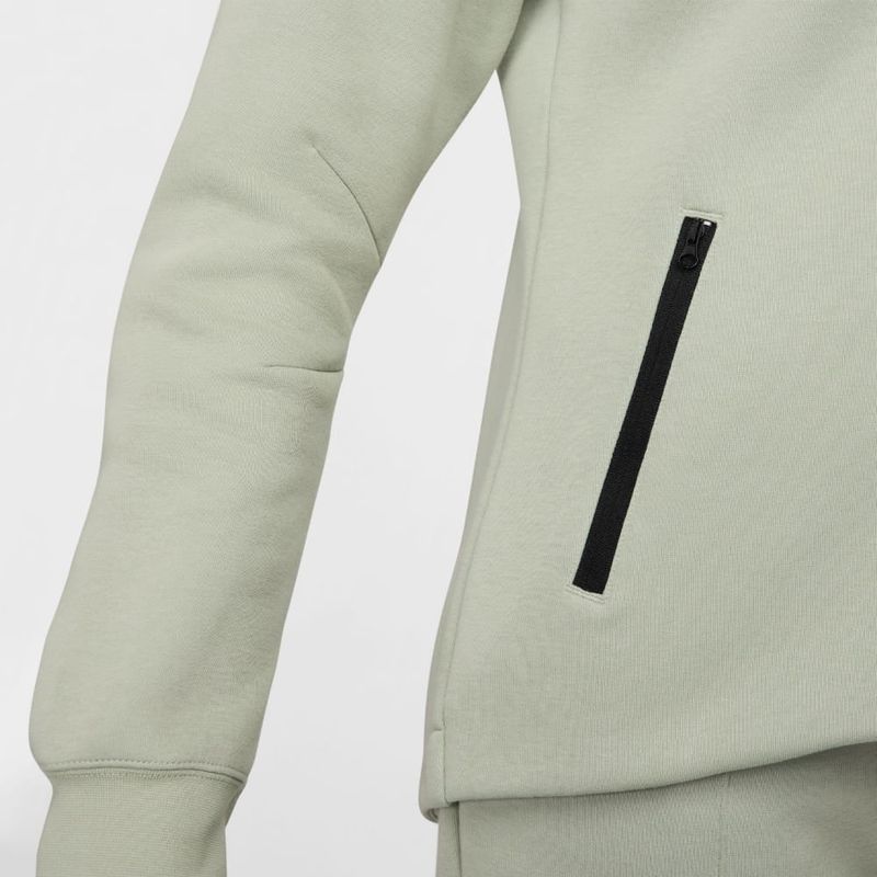 Hoodie-nike-para-mujer-W-Nsw-Tch-Flc-Wr-Fz-Hdy-para-moda-color-verde.-Detalle-4