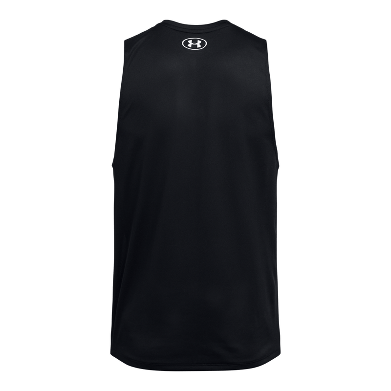 Camiseta-Manga-Sisa-under-armour-para-hombre-Ua-Tech-Tank-para-entrenamiento-color-negro.-Reverso-Sin-Modelo