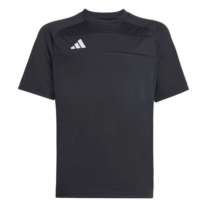 Camiseta-De-Equipo-adidas-para-niño-Tiro-Es-Jsy-Y-para-futbol-color-negro.-Frontal-Sobre-Modelo
