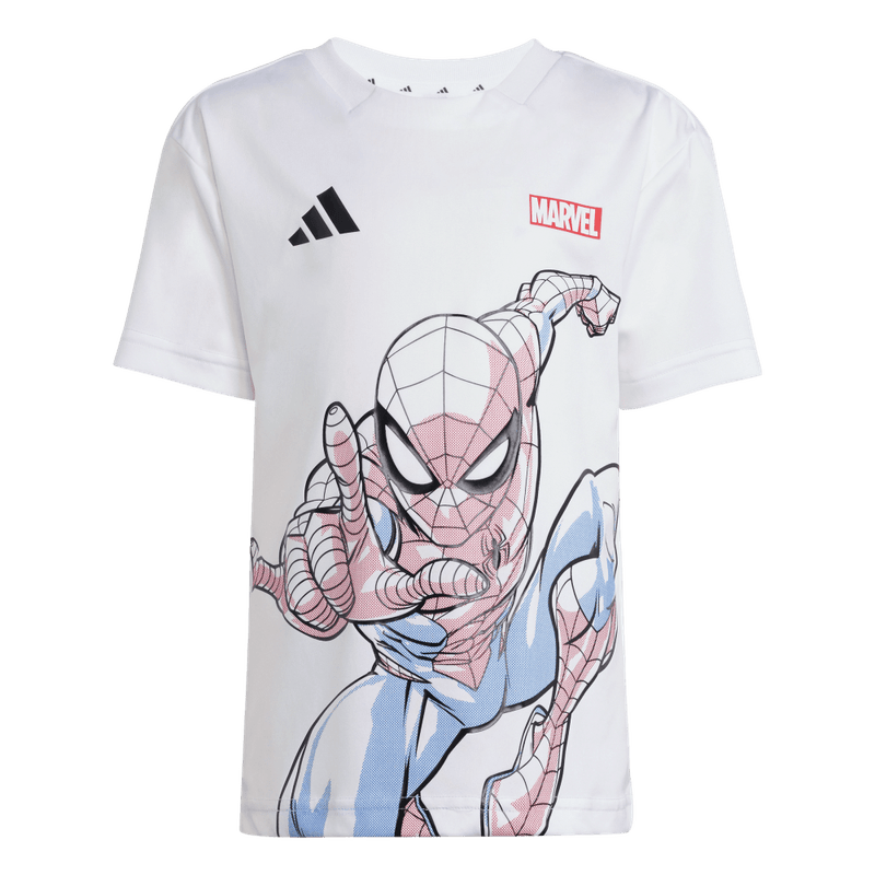 Conjunto-adidas-para-niño-Lk-Mrvl-Sm-Tset-para-moda-color-blanco.-Frontal-Sobre-Modelo