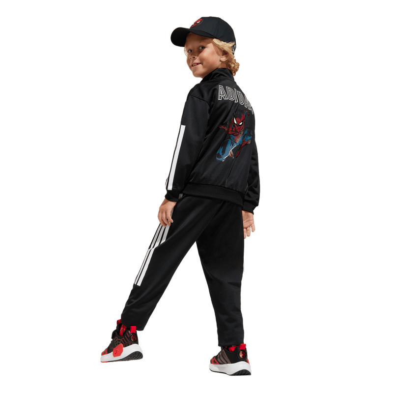 Sudadera-adidas-para-niño-Lk-Mrvl-Sm-Ts-para-moda-color-negro.-Detalle-Posterior