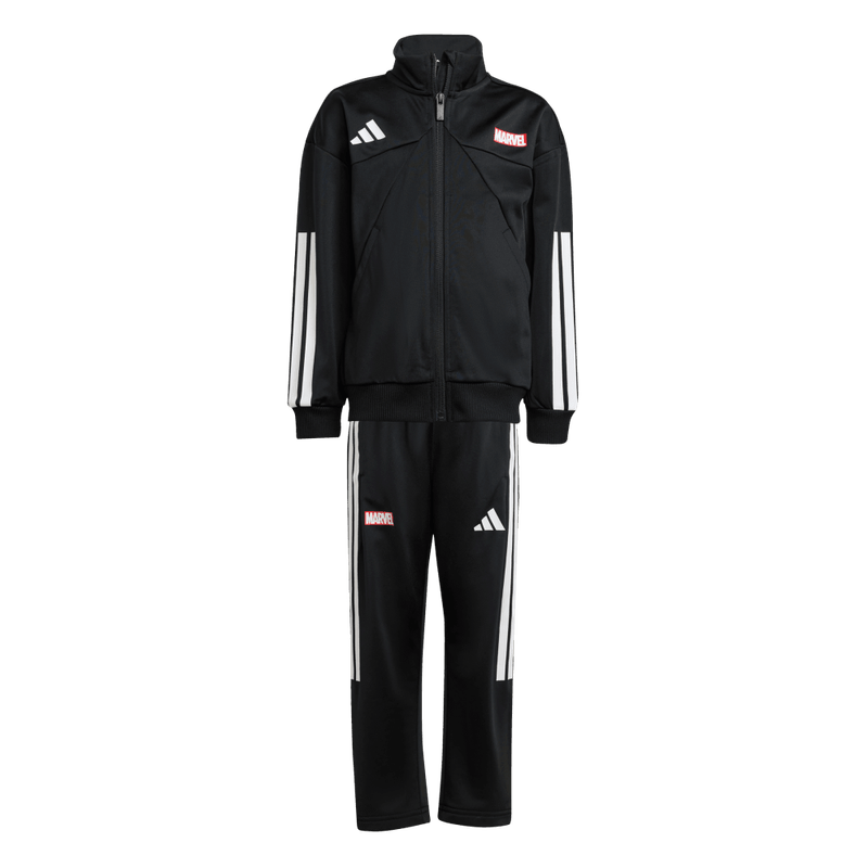 Sudadera-adidas-para-niño-Lk-Mrvl-Sm-Ts-para-moda-color-negro.-Lateral-Sobre-Modelo