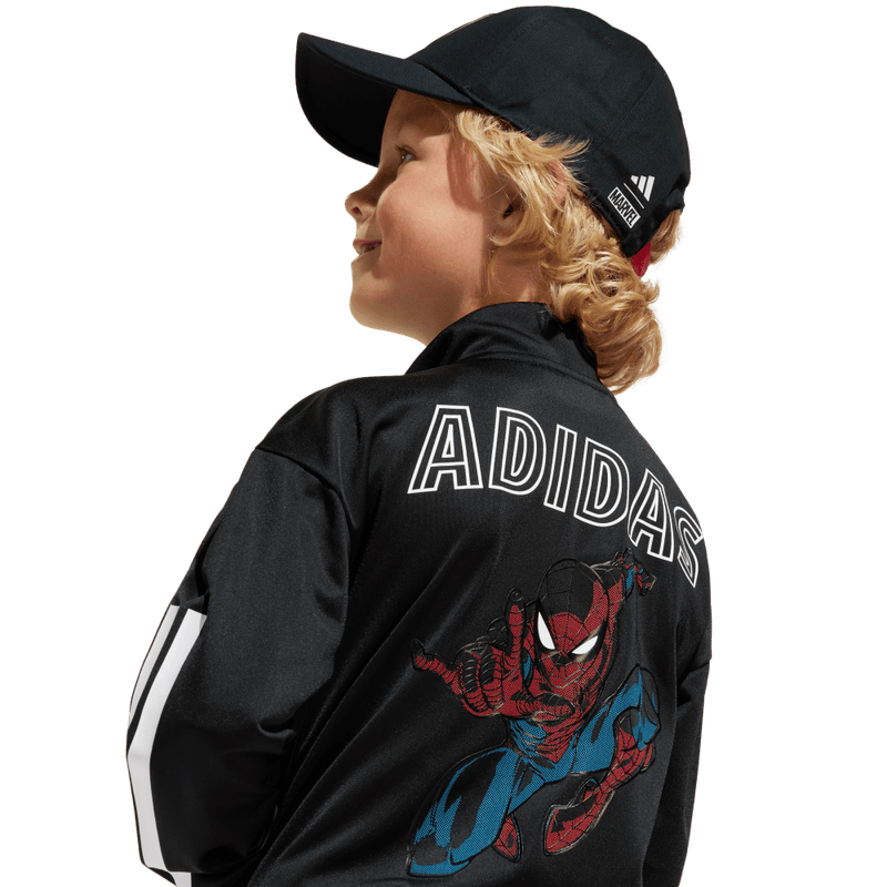 Sudadera-adidas-para-niño-Lk-Mrvl-Sm-Ts-para-moda-color-negro.-Detalle-1