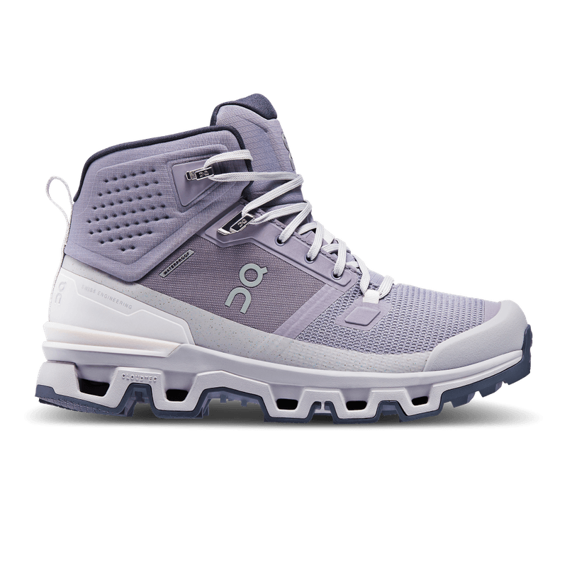 Tenis-on-para-mujer-Cloudrock-Waterproof-para-outdoor-color-morado.-Lateral-Externa-Derecha