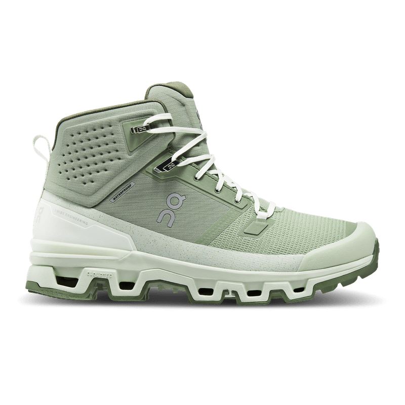 Tenis-on-para-hombre-Cloudrock-Waterproof-para-outdoor-color-verde.-Lateral-Externa-Derecha