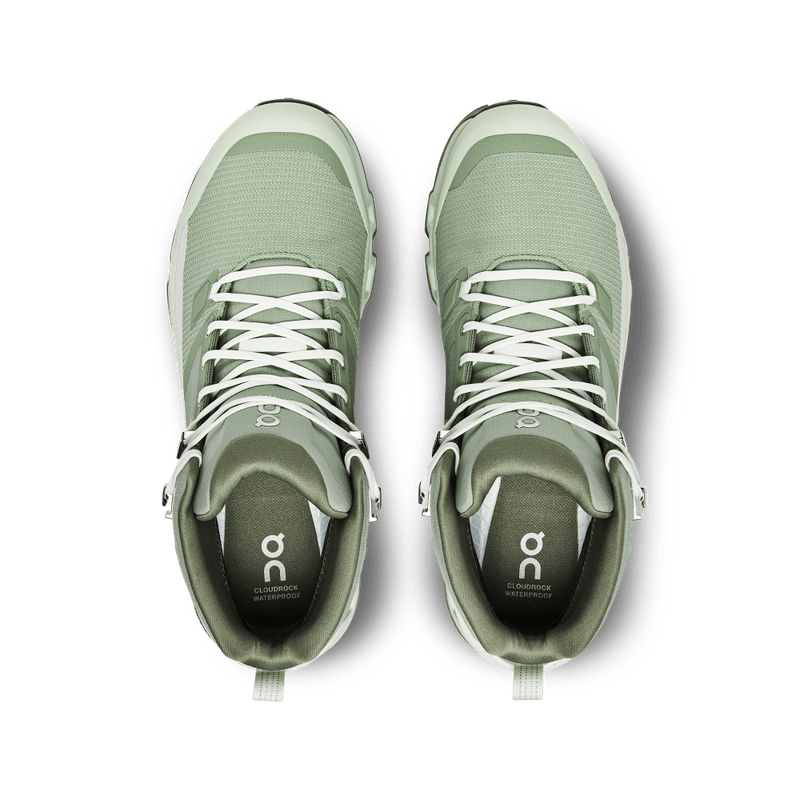Tenis-on-para-hombre-Cloudrock-Waterproof-para-outdoor-color-verde.-Capellada