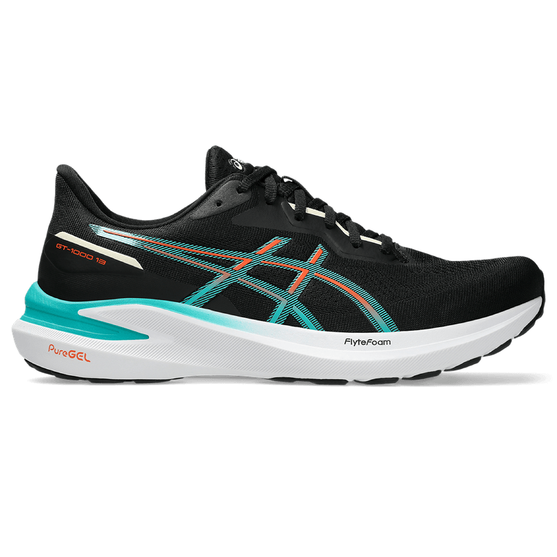 Tenis-asics-para-hombre-Gt-1000-13-para-correr-color-negro.-Lateral-Externa-Derecha