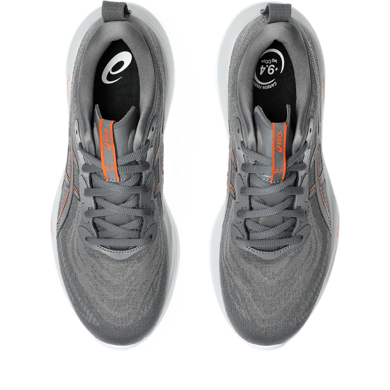 Tenis-asics-para-hombre-Gel-Cumulus-27-para-correr-color-gris.-Capellada