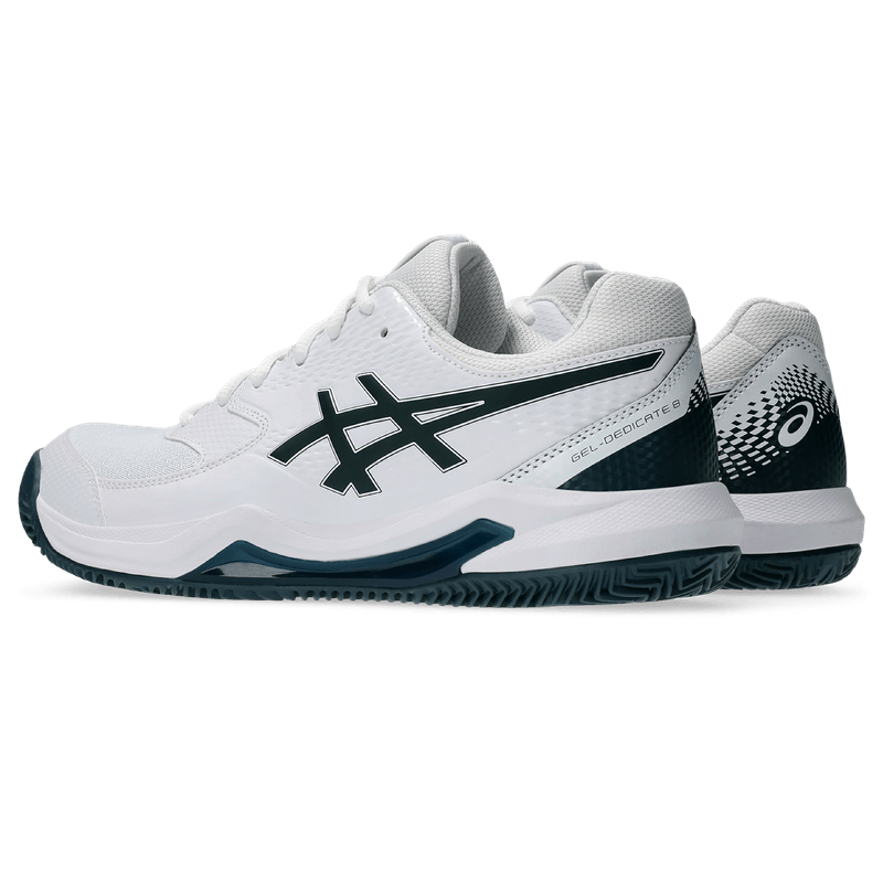Tenis-asics-para-hombre-Gel-Dedicate-8-Clay-para-tenis-color-blanco.-Detalle-1
