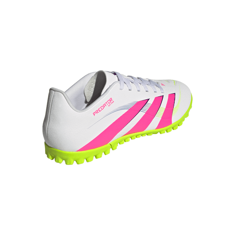 Guayos-adidas-unisex-Predator-Club-Tf-para-futbol-color-blanco.-Par-Alineados