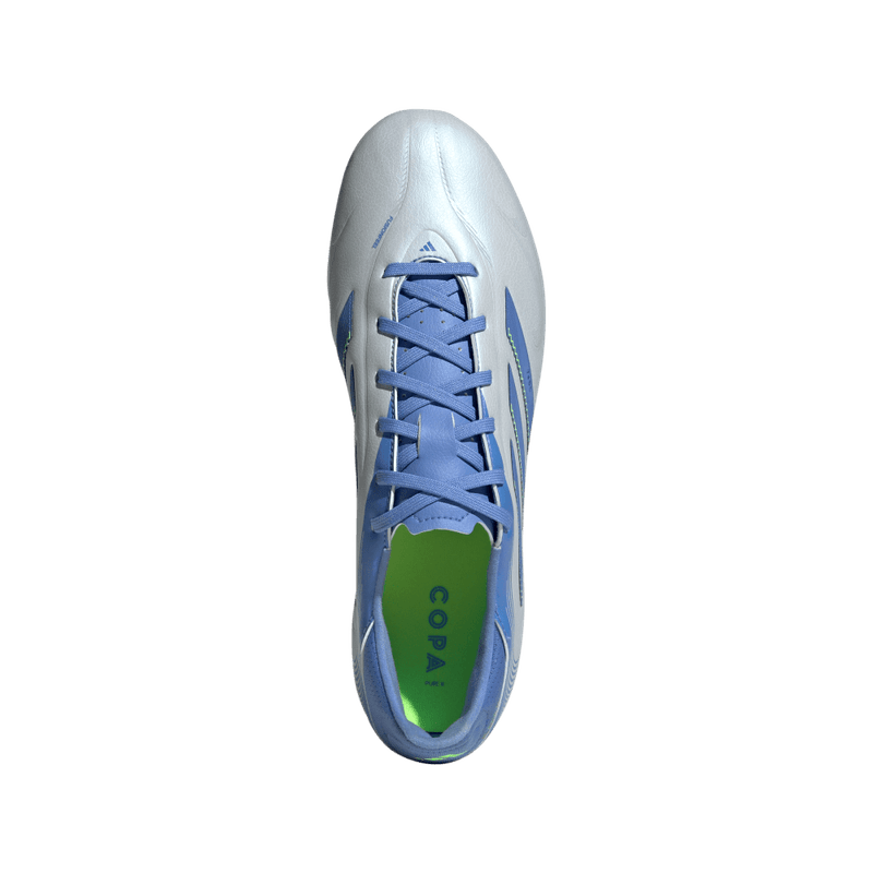 Guayos-adidas-unisex-Copa-Pure-Iii-Leagu-para-futbol-color-azul.-Vista-Lateral-Pares