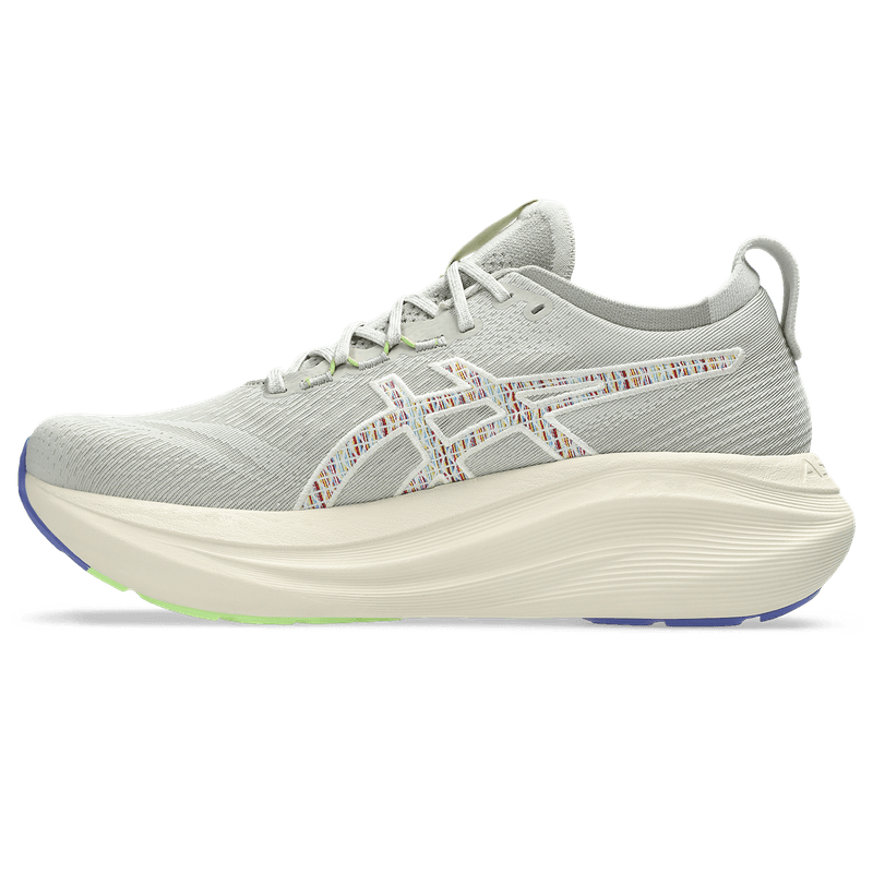 Tenis-asics-para-hombre-Gel-Nimbus-27-Tr-para-correr-color-verde.-Lateral-Externa-Izquierda