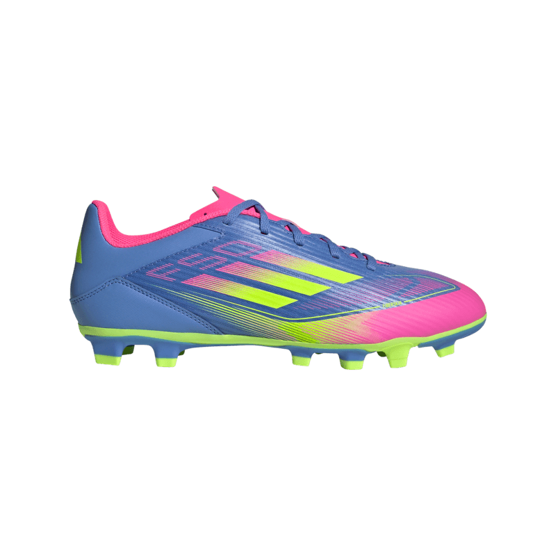 Guayos-adidas-unisex-F50-Club-Fg-Mg-para-futbol-color-azul.-Lateral-Externa-Derecha