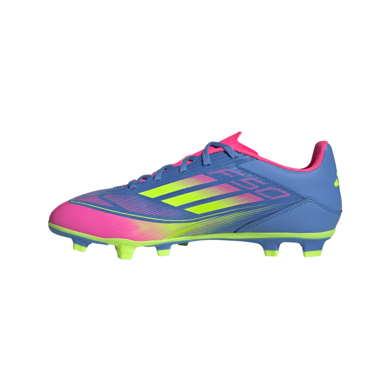 Guayos-adidas-unisex-F50-Club-Fg-Mg-para-futbol-color-azul.-Talon