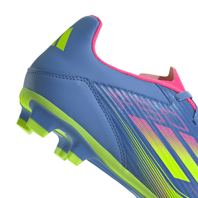 Guayos-adidas-unisex-F50-Club-Fg-Mg-para-futbol-color-azul.-Par-Laterales