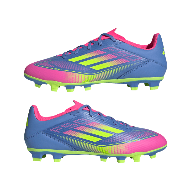 Guayos-adidas-unisex-F50-Club-Fg-Mg-para-futbol-color-azul.-Detalle-2
