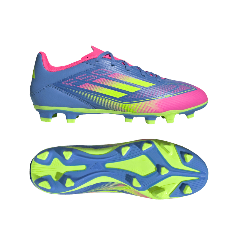 Guayos-adidas-unisex-F50-Club-Fg-Mg-para-futbol-color-azul.-Media-Suela