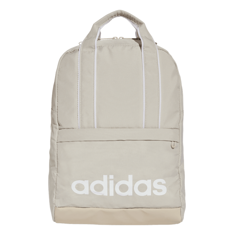 Morral-adidas-para-mujer-W-L-Ess-Bp-para-moda-color-gris.-Frente-Sin-Modelo