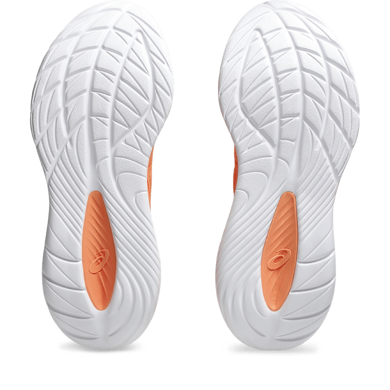 Tenis-asics-para-hombre-Gel-Cumulus-27-Lite-Show-para-correr-color-naranja.-Suela