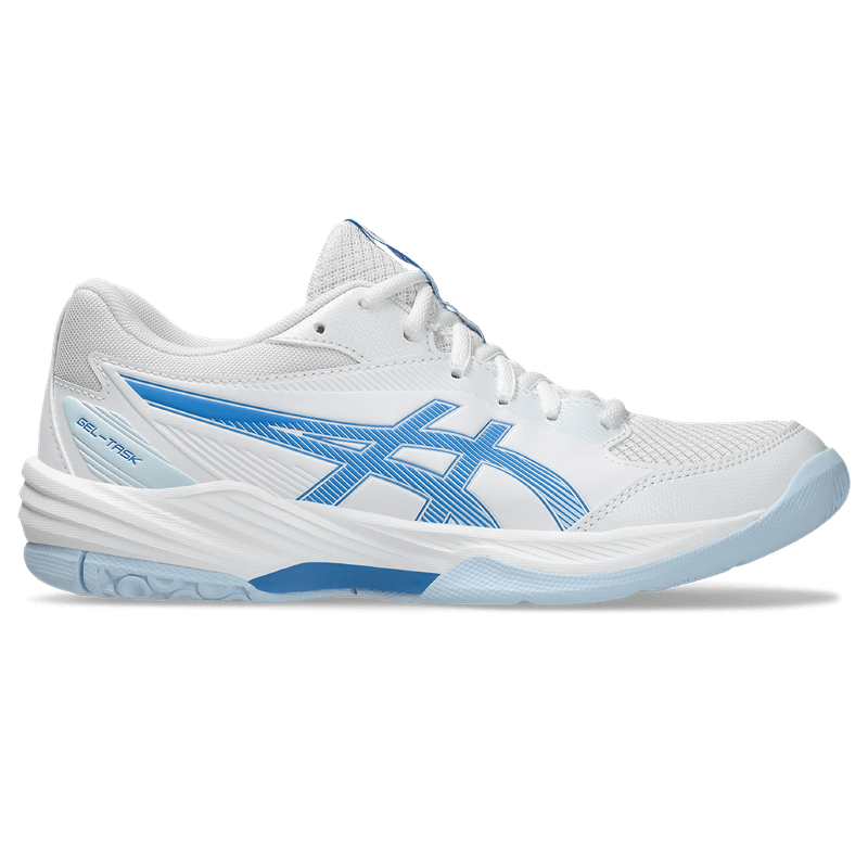 Tenis-asics-para-mujer-Gel-Task-4-para-indoor-color-blanco.-Lateral-Externa-Derecha