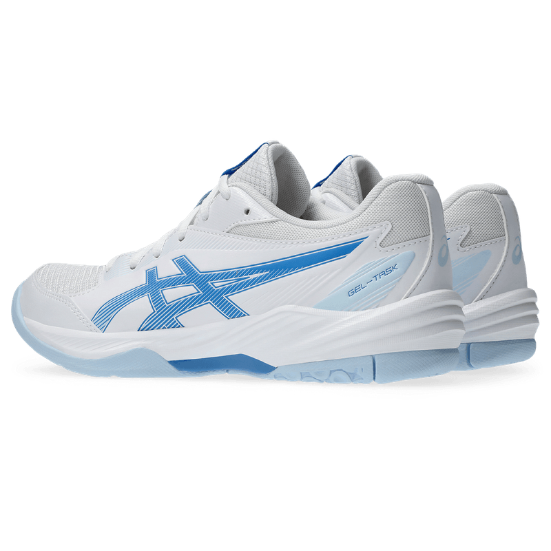 Tenis-asics-para-mujer-Gel-Task-4-para-indoor-color-blanco.-Detalle-1