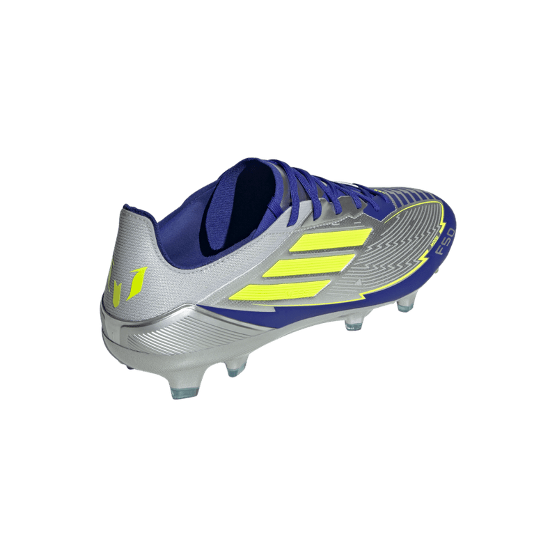 Guayos-adidas-unisex-F50-Pro-Fg-Messi-para-futbol-color-gris.-Par-Alineados