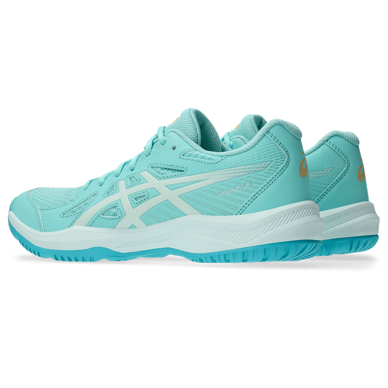 Tenis-asics-para-mujer-Upcourt-6-para-indoor-color-azul.-Detalle-1