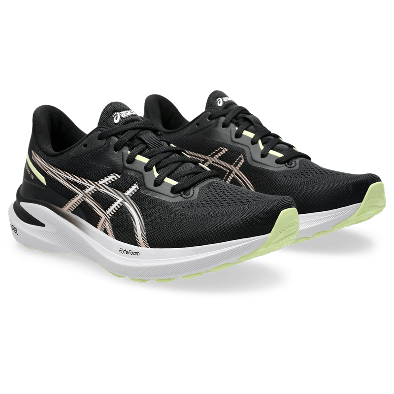 Tenis-asics-para-mujer-Gt-1000-13-para-correr-color-negro.-Par-Alineados