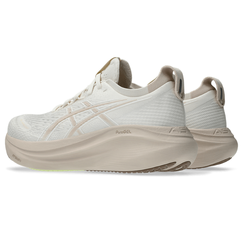 Tenis-asics-para-mujer-Gel-Nimbus-27-para-correr-color-beige.-Detalle-1