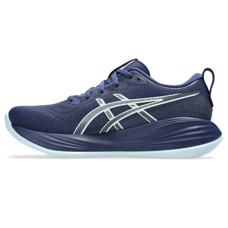 Tenis-asics-para-mujer-Gel-Cumulus-27-para-correr-color-azul.-Lateral-Externa-Izquierda