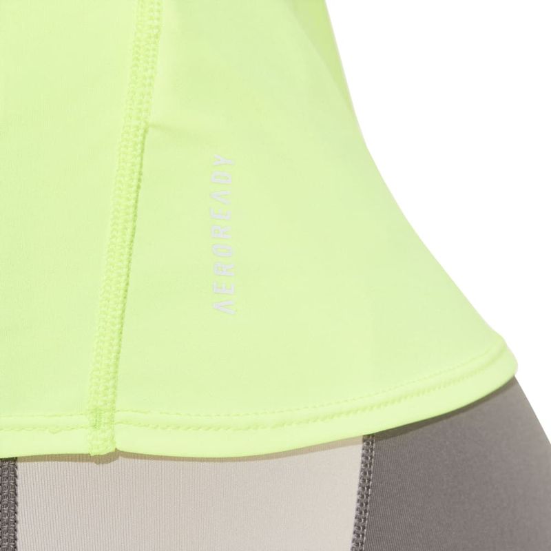 Camiseta-Manga-Corta-adidas-para-mujer-Adizero-E-Tee-para-correr-color-verde.-Detalle-3