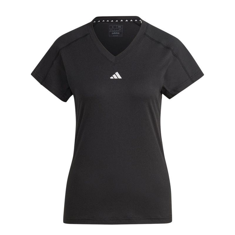 Camiseta-Manga-Corta-adidas-para-mujer-Tr-Es-Min-T-para-entrenamiento-color-negro.-Frente-Sin-Modelo