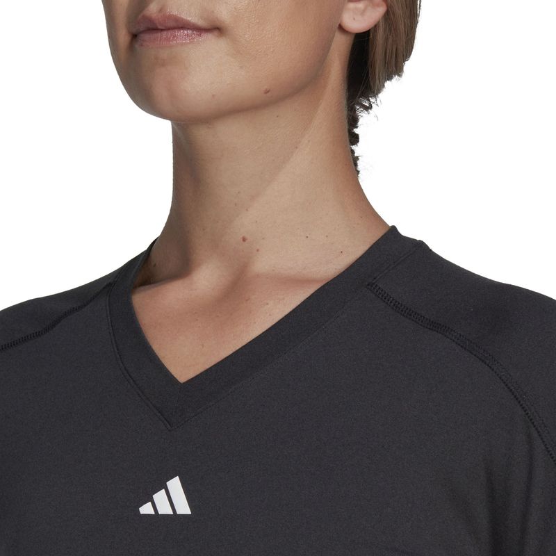 Camiseta-Manga-Corta-adidas-para-mujer-Tr-Es-Min-T-para-entrenamiento-color-negro.-Detalle-3