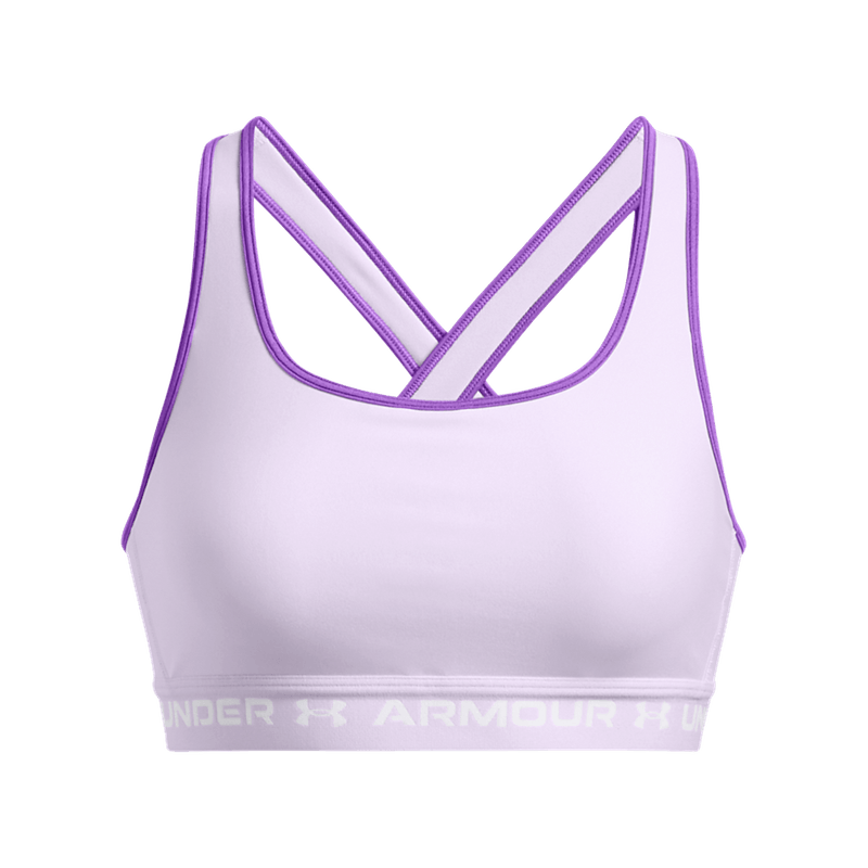 Top-under-armour-para-mujer-Crossback-Mid-Bra-para-entrenamiento-color-morado.-Frente-Sin-Modelo