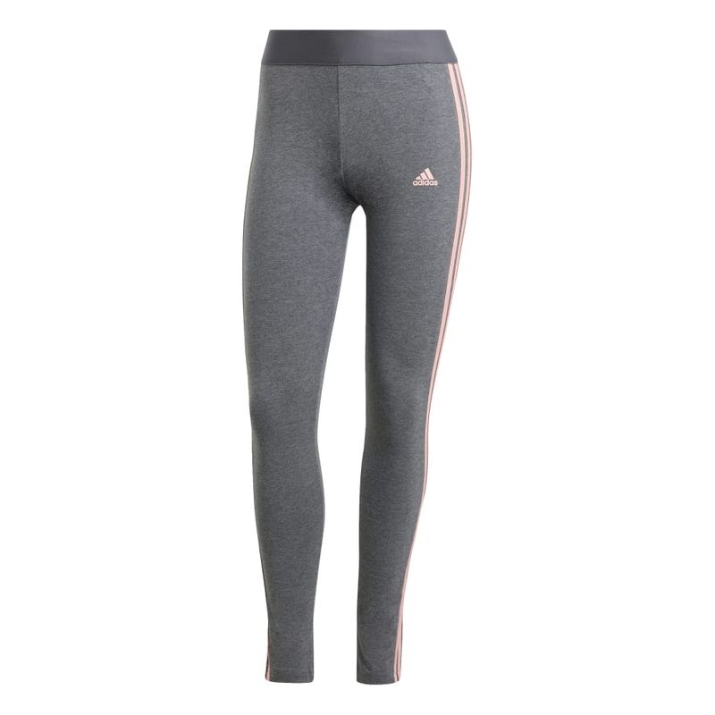 Licra-adidas-para-mujer-W-3S-Leg-para-moda-color-gris.-Frente-Sin-Modelo