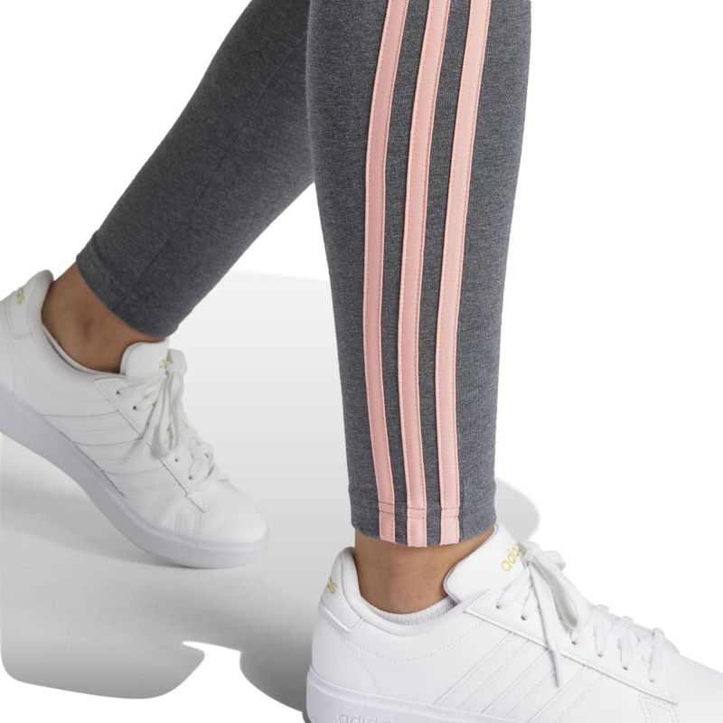 Licra-adidas-para-mujer-W-3S-Leg-para-moda-color-gris.-Detalle-2