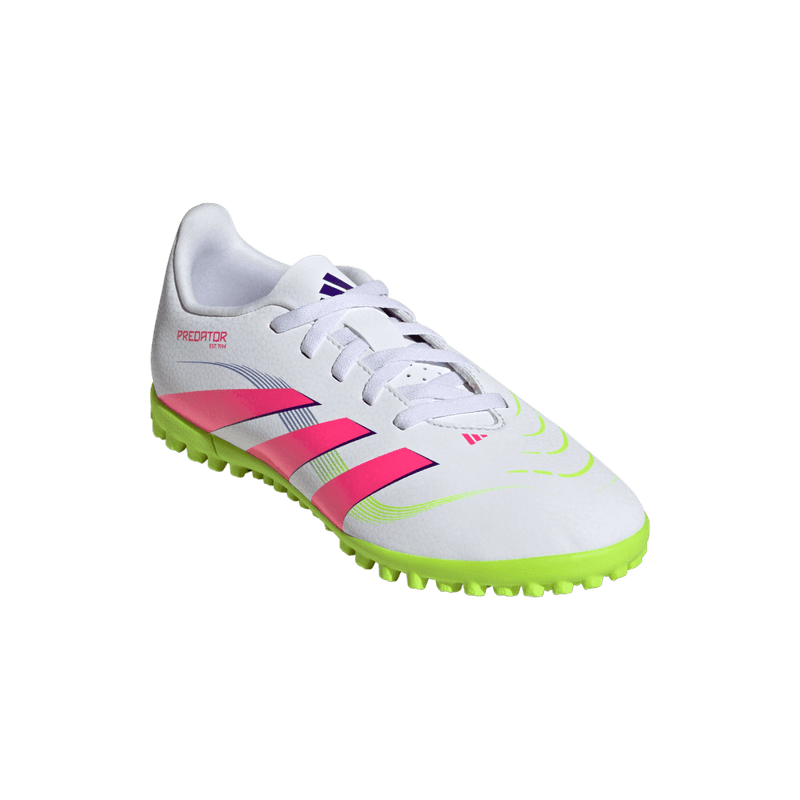 Guayos-adidas-para-niño-Predator-Club-Tf-J-para-futbol-color-blanco.-Suela