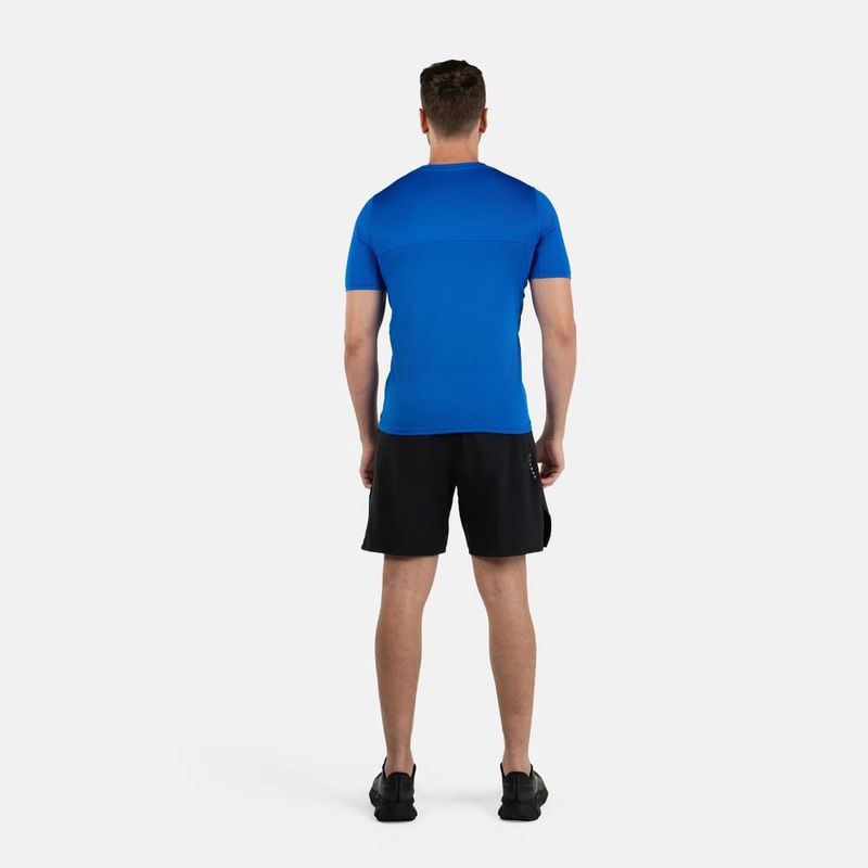 Camiseta-Manga-Corta-reebok-para-hombre-Running-Ss-Speedwick-Tee-para-correr-color-azul.-Outfit-Completo