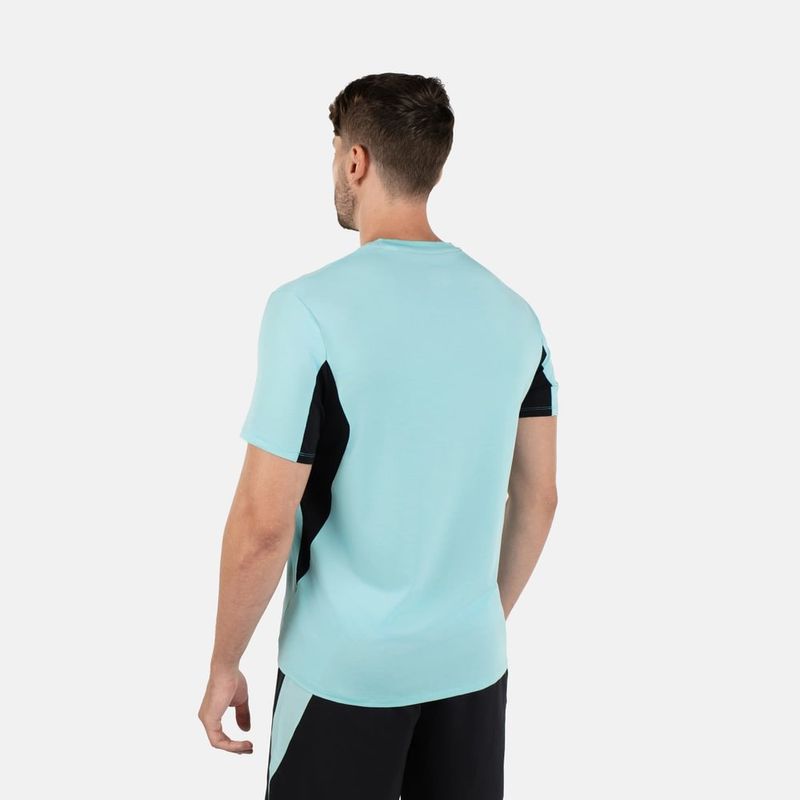 Camiseta-Manga-Corta-reebok-para-hombre-Athlete-Tee-2.0-Rbk-Chill-para-entrenamiento-color-azul.-Reflectores
